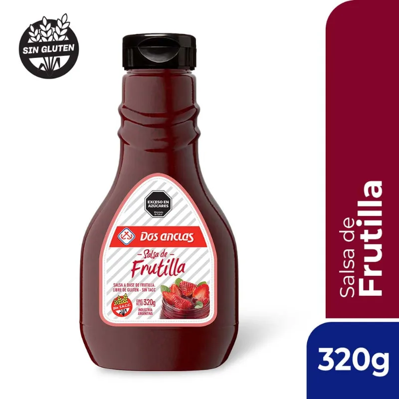 Salsa Sabor Frutilla 320 Grs Dos Anclas