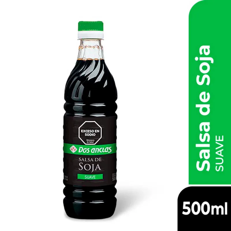 Salsa de Soja Suave 500 Ml Dos Anclas