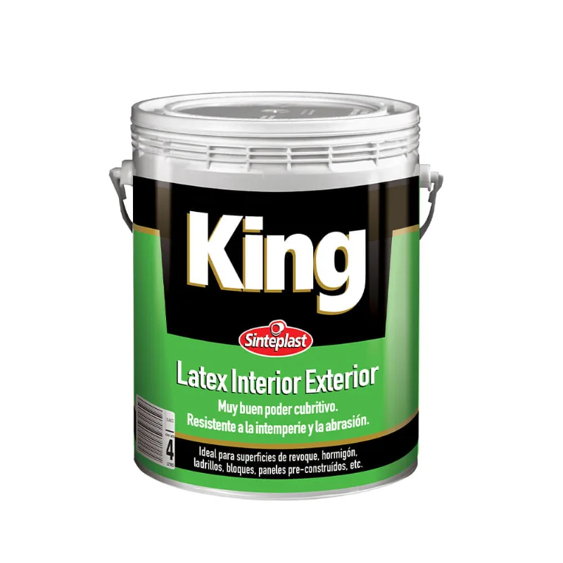 Pintura látex interior/exterior King blanco 20 L