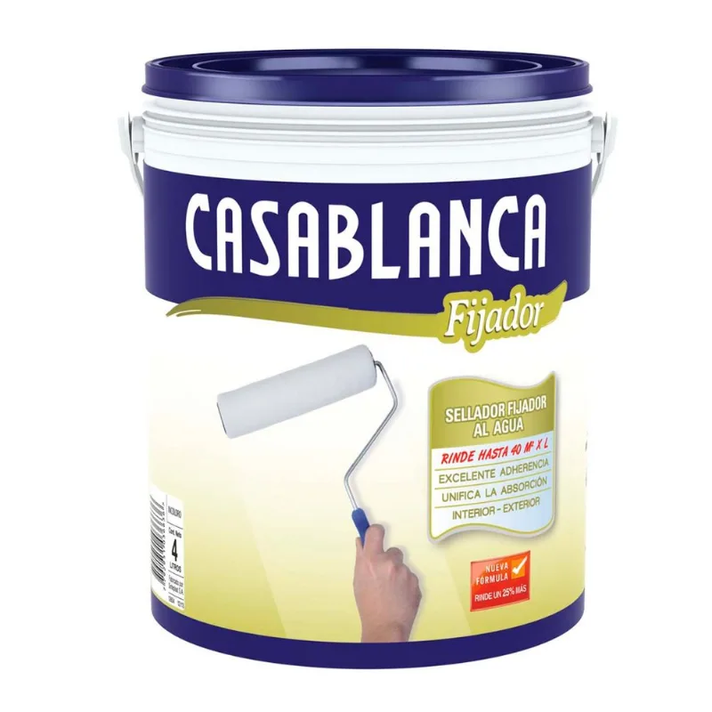 Fijador Al Agua Concentrado Casablanca 4 Lts Sellador