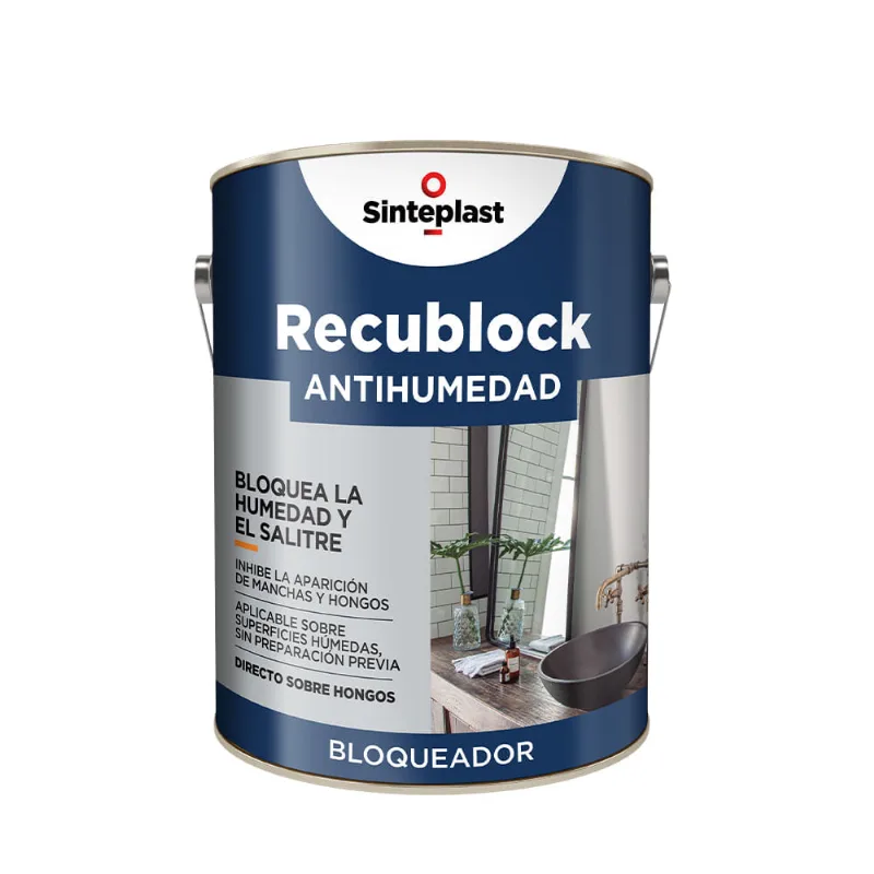 Recublock latex antihumedad blanco 4 l RECUBLOCK ANTIHUMEDAD 4 LT