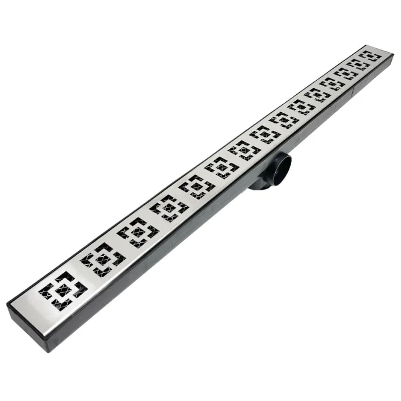 Ralo 70cm Inox modelo Dubai com Tela e coletor Preto