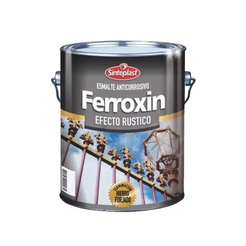 Ferroxin esmalte efecto rustico hierro antiguo 4 l FERROXIN HIERRO ANT.4 LT SINTE