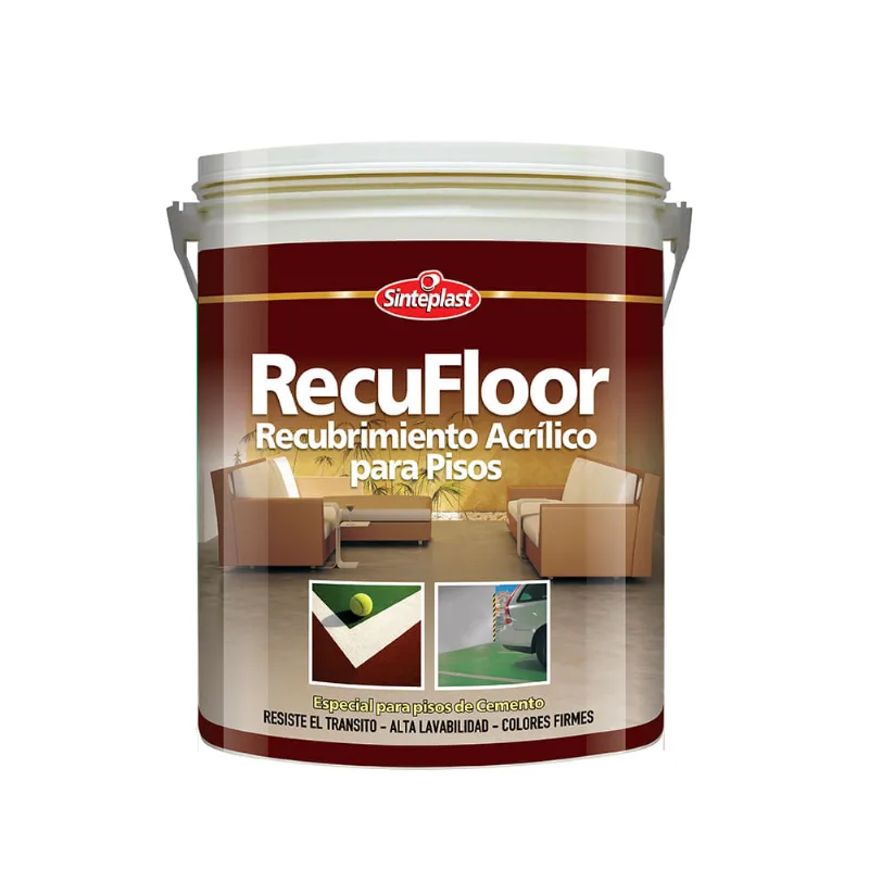 Recufloor recubrimiento para pisos rojo 1 l