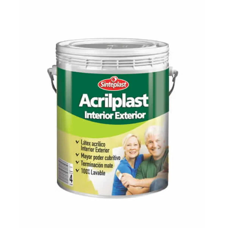 Acrilplast látex interior/exterior gris cemento 1 Lt