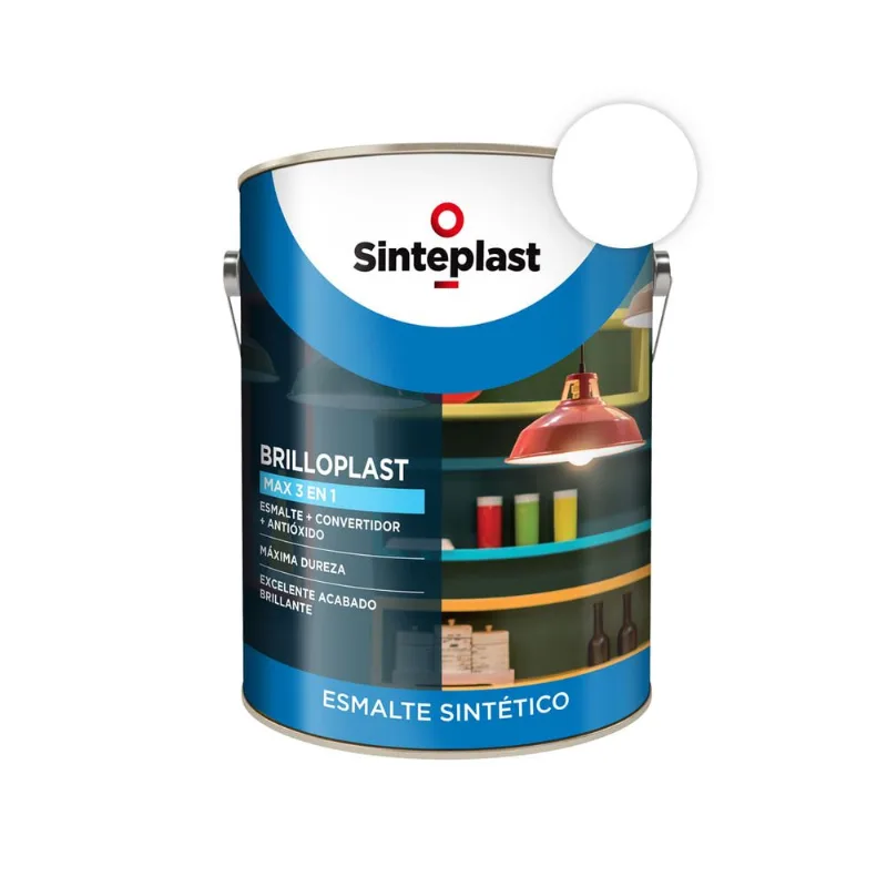 Esmalte sintético 3 en 1 Brilloplast max blanco 1 L