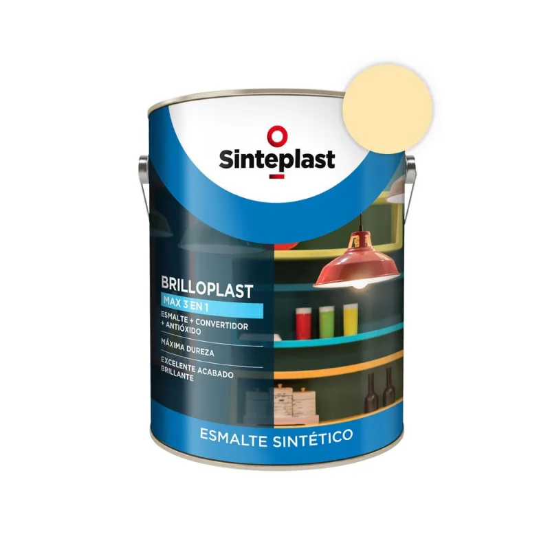 Esmalte sintético 3 en 1 Brilloplast max crema 1 L