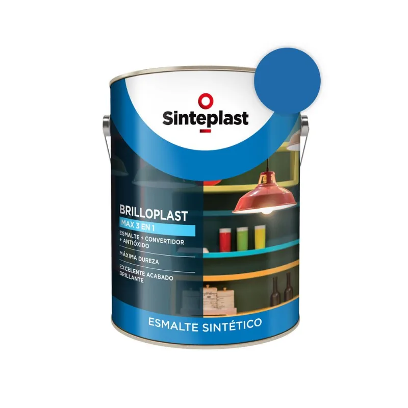 Brilloplast max esmalte sintético 3 en 1 azulejo 1/2 l
