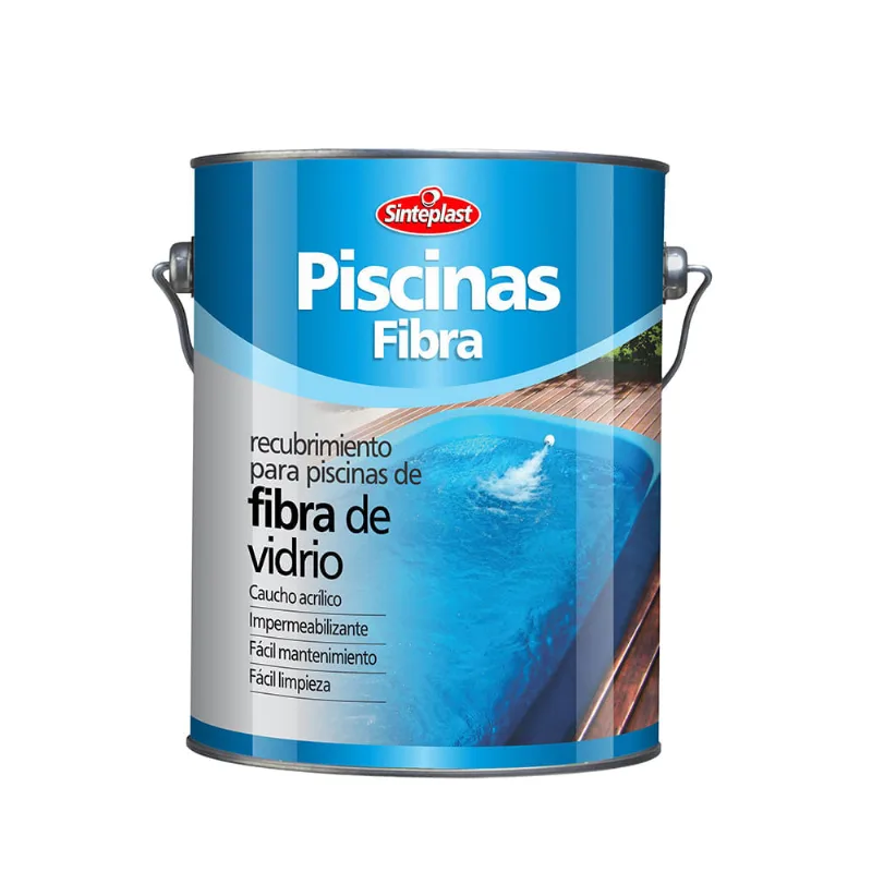 Recubrimiento para piscinas fibra de vidrio celeste 4 L