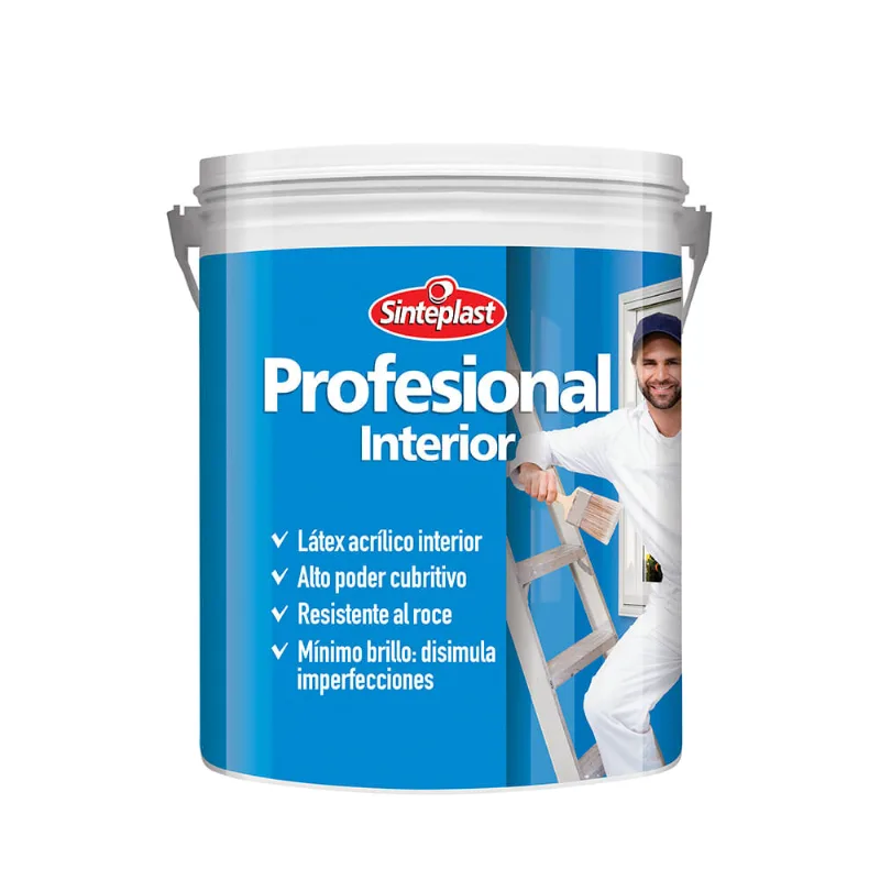 Pintura Profesional látex interior blanco 10 lts