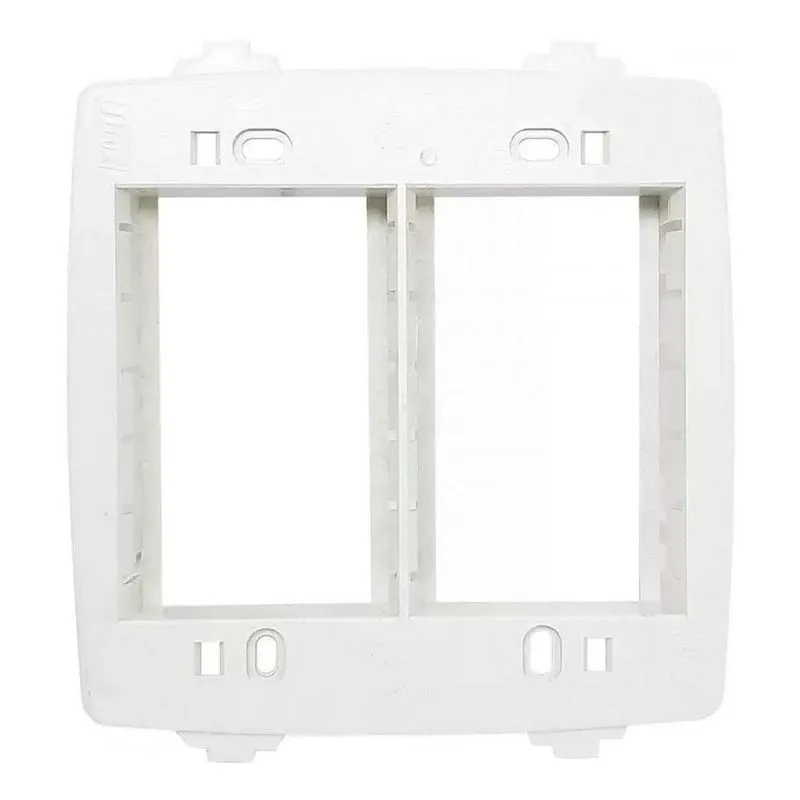 Placa Cega 4x4 Tampa Com Suporte Parafusos Branca Blux Home