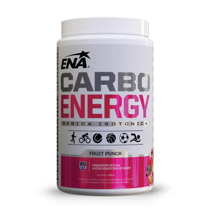 Suplemento Deportivo Ena Carbo Energy Sabor Fruit Punch x 540 g