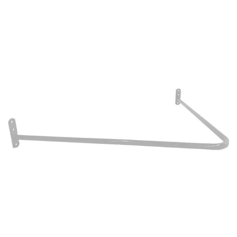 Provador P Loja Canto L 90x90cm + Cortina 1,90 X 3,20 Branco