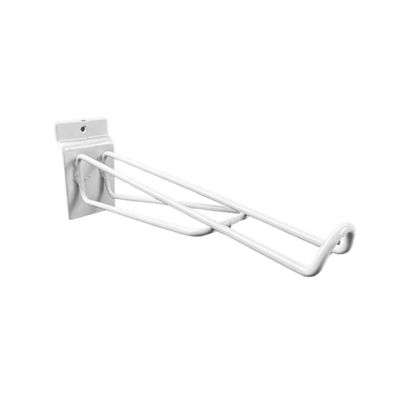 6 Mão Francesa Para Painel Arame 20cm 4mm Branco