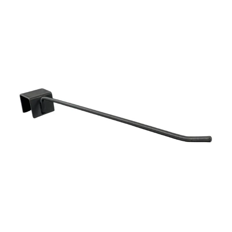 50 Gancho Para Régua 30cm Aramado 5mm Preto