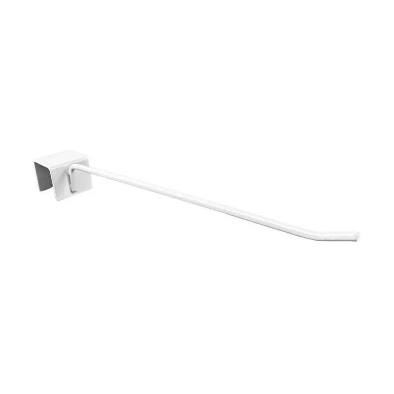 50 Gancho Para Régua 25cm Arame 5mm Branco