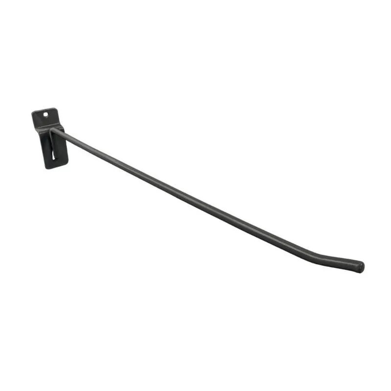 20 Gancho P Painel Canaletado 30cm Arame 5mm Preto