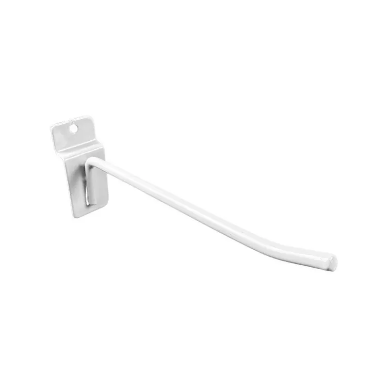 100 Gancho Painel Canaletado 15cm Arame 5mm Branco