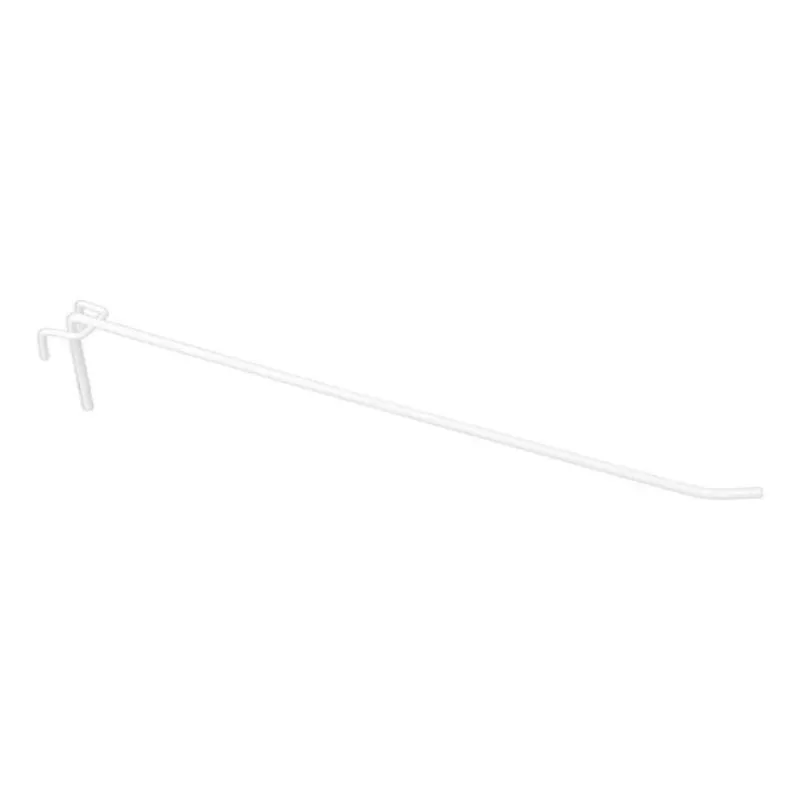 50 Gancho Para Tela Aramada 30cm - Arame 4mm Branco