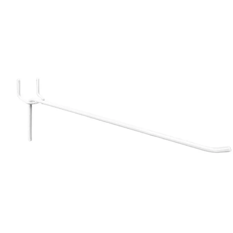 50 Gancho Para Eucatex 15cm - Arame 4mm Branco