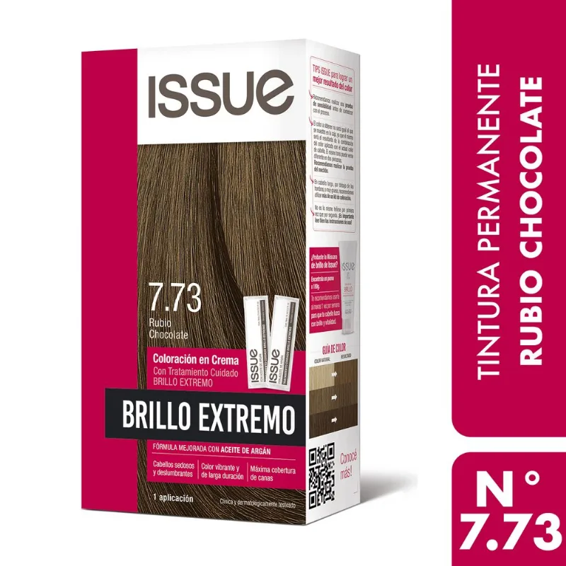 Kit Coloración Permanente Brillo Extremo 7.73 Rubio Chocolate