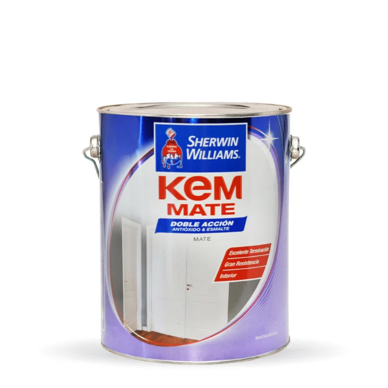 Esmalte sintético Kem Mate Negro 4 Lts Negro