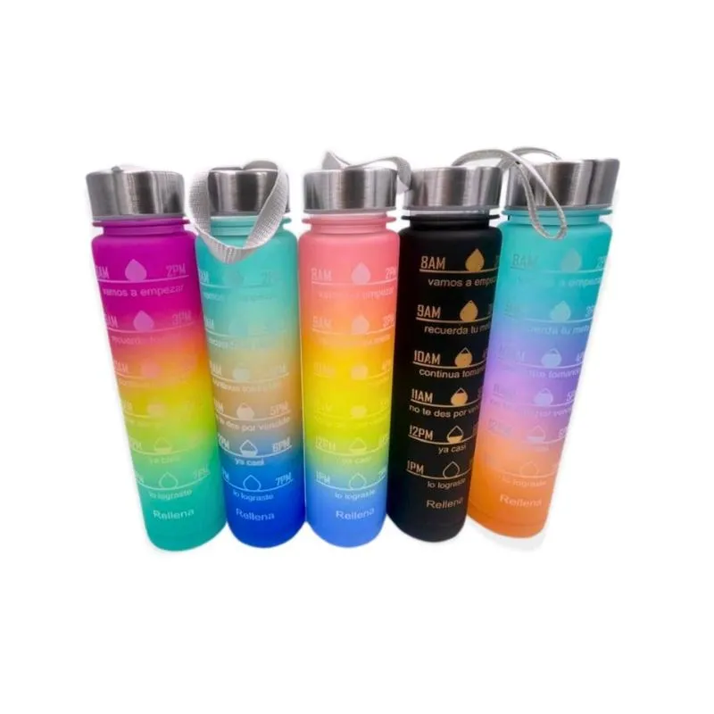 Kit 5 Garrafas Motivacional 300ml - Booglee
