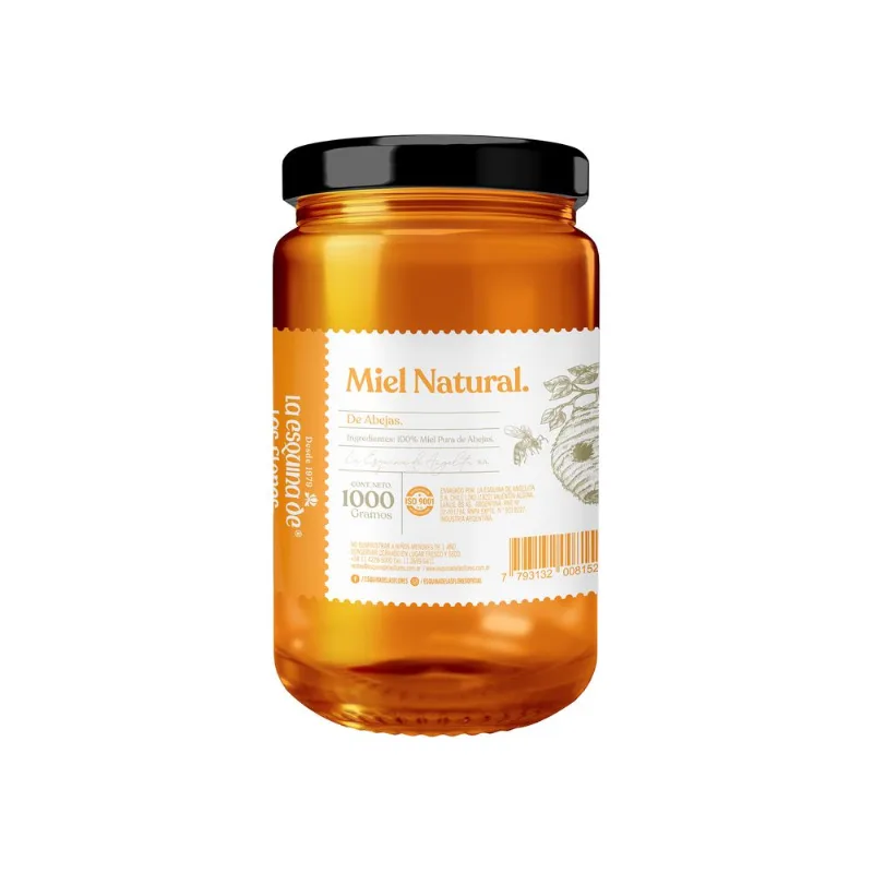 Miel natural La Esquina de las Flores frasco 1000 g.