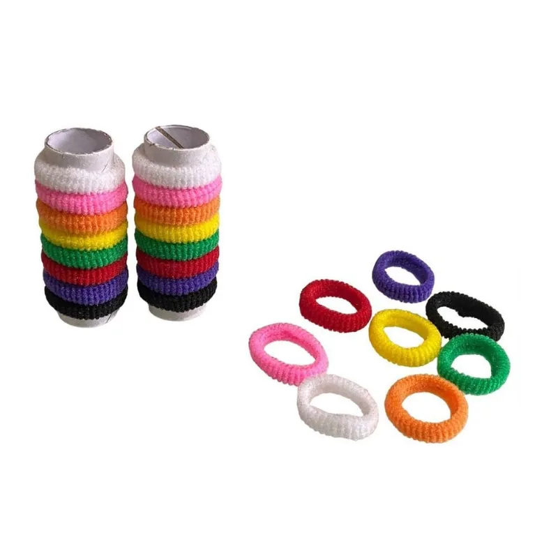 Mini Rabicó Tubinho Xuxinha Cabelo Colorida Pacote Com 72 Un