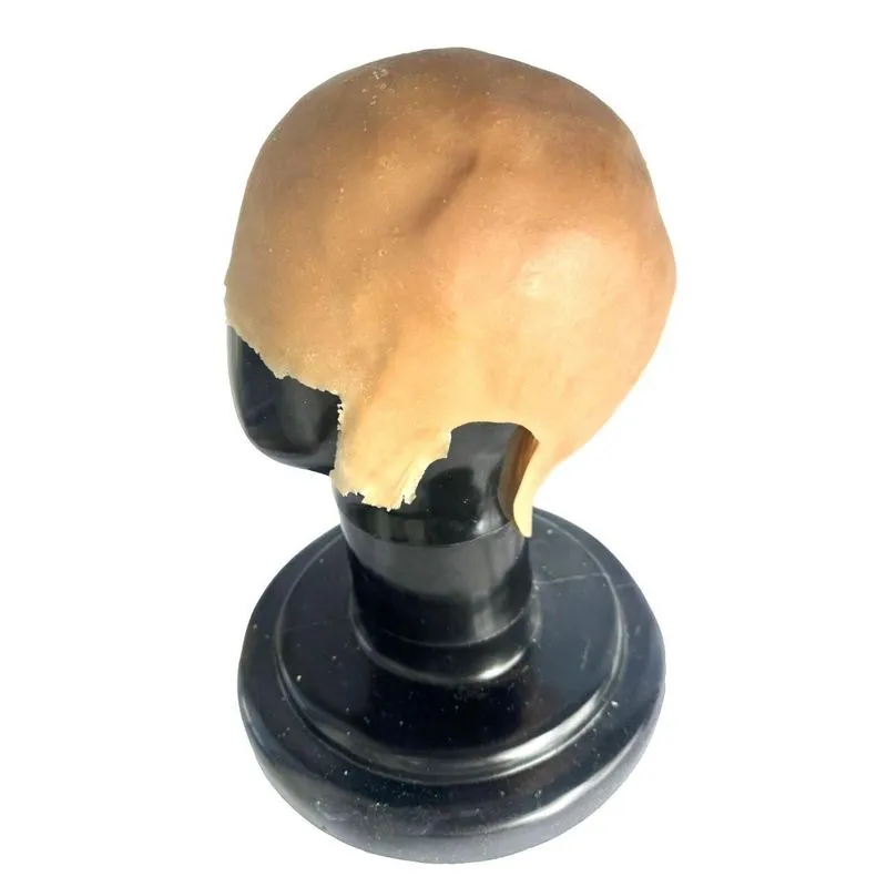 Careca De Silicone Falsa Imita Pele Realista Tom Escuro