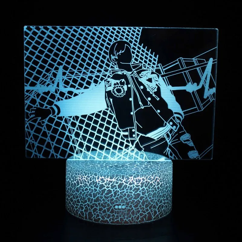 Candeeiro De Mesa 3D Night Light Character Led Colorful Touch