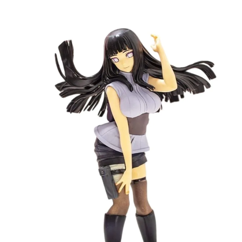 Figura De Pvc N-arutos Hinata Dynamic Pose Com Cabelo Comprido 24cm