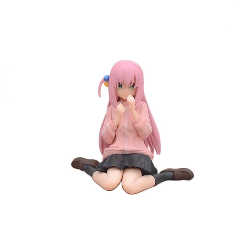 Figura De Pvc Estilo Chibi Anime Girl, Pose Sentada De 8 Cm Com Pi