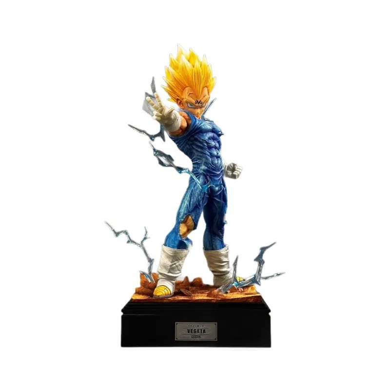 Estátua De Pvc Dragon Ball Z Super Saiyan Vegeta 30cm Colecionável