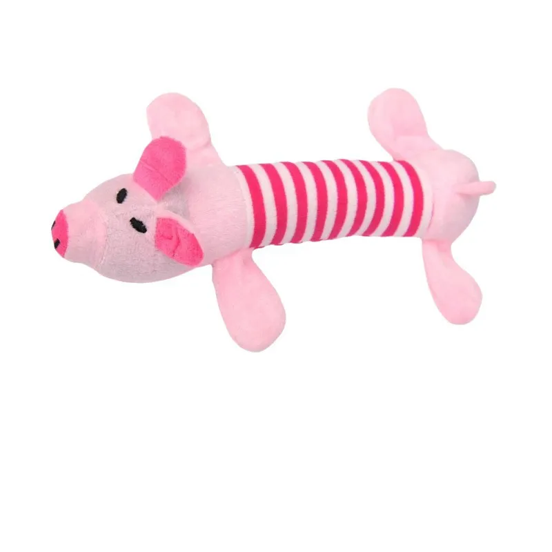 Brinquedo De Pelúcia Para Cães Brinquedo Durável Squeaky Pig De 13 Cm Para Mastigar