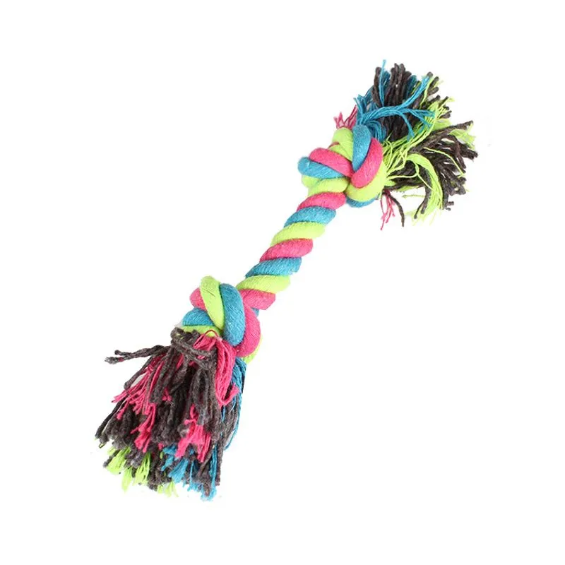 Corda De Algodão De Brinquedo Para Cães De 25 Cm Para Mastigar E Limpar Os Dentes