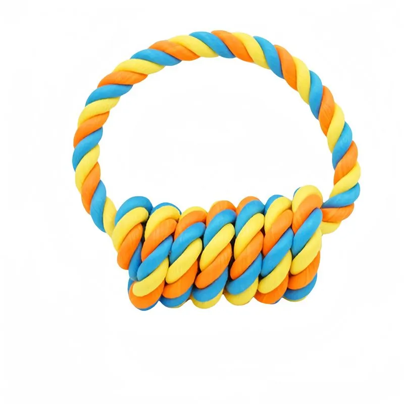 Corda De Algodão Durável De Brinquedo Para Cães Para Mastigar E Brincar Interativamente
