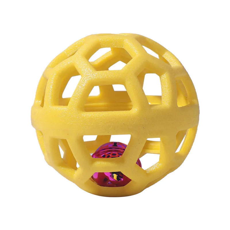 Brinquedo Interativo Para Cães Com Sino E Bola Oca