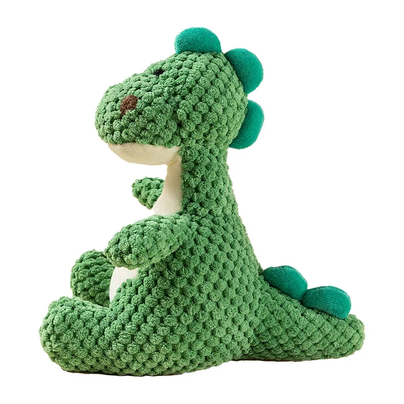 Dinossauro De Pelúcia Para Cães Com Guincho Para Cães Pequenos, Verde