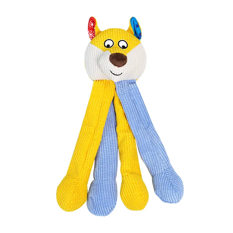 Tecido De Pelúcia Interativo Para Cães Com Guincho Para Mastigar