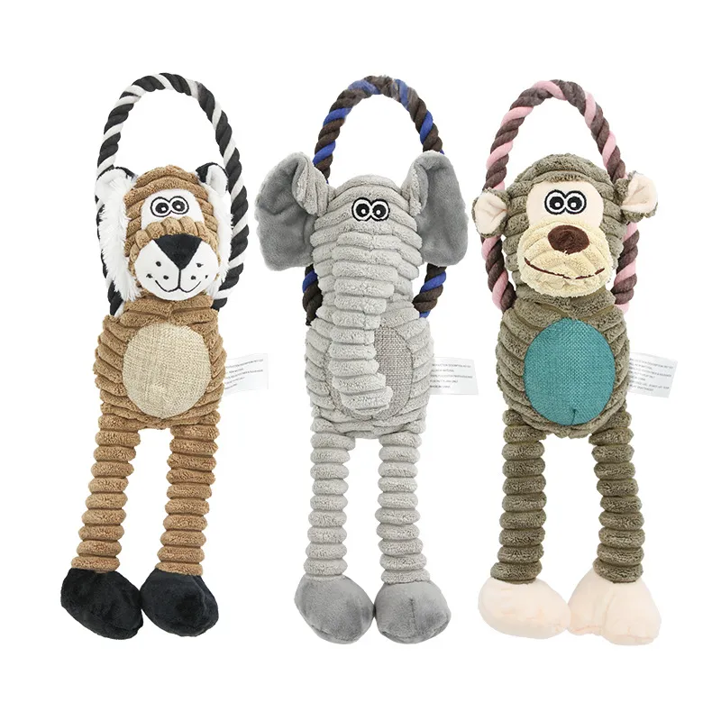 Brinquedos De Pelúcia Interativos Para Cães Com Guinchos Para Brincar E Mastigar