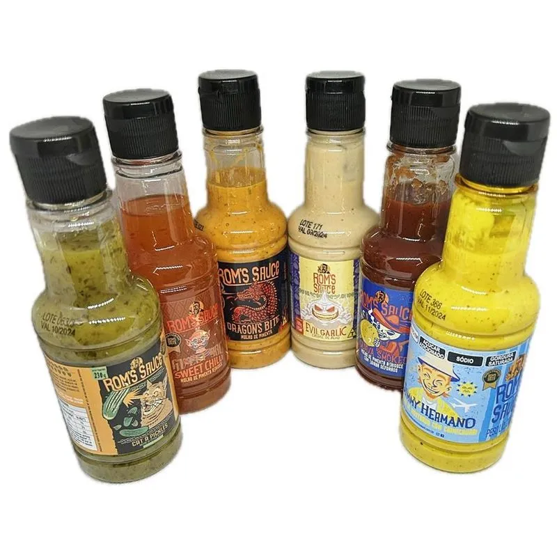 Kit 6 Molhos Especiais Premium Roms Sauce Sabor De Conceito