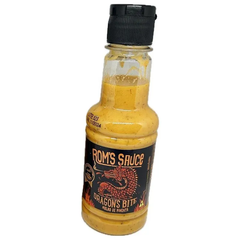 Molho De Pimenta Churrasco Dragon's Bite Rom's Sauce 200g