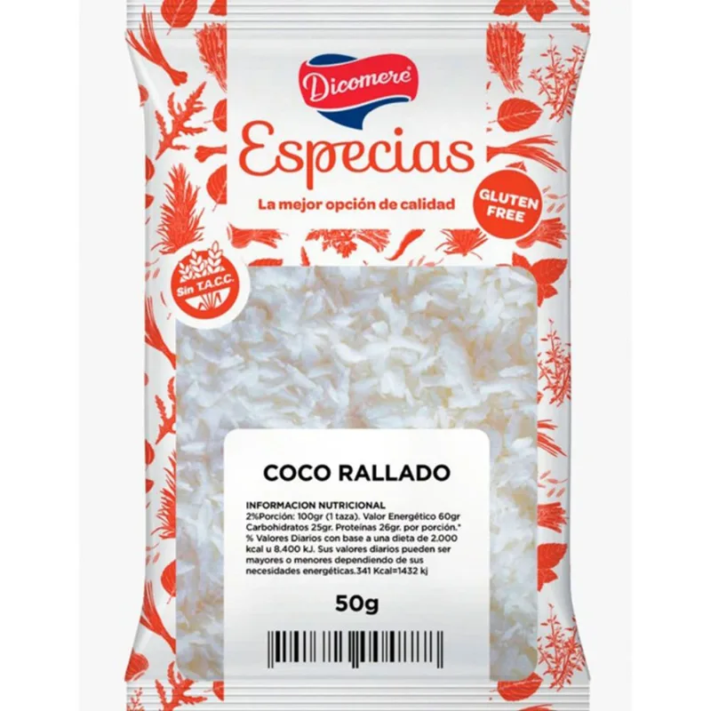 Coco rallado Dicomere 50 g.