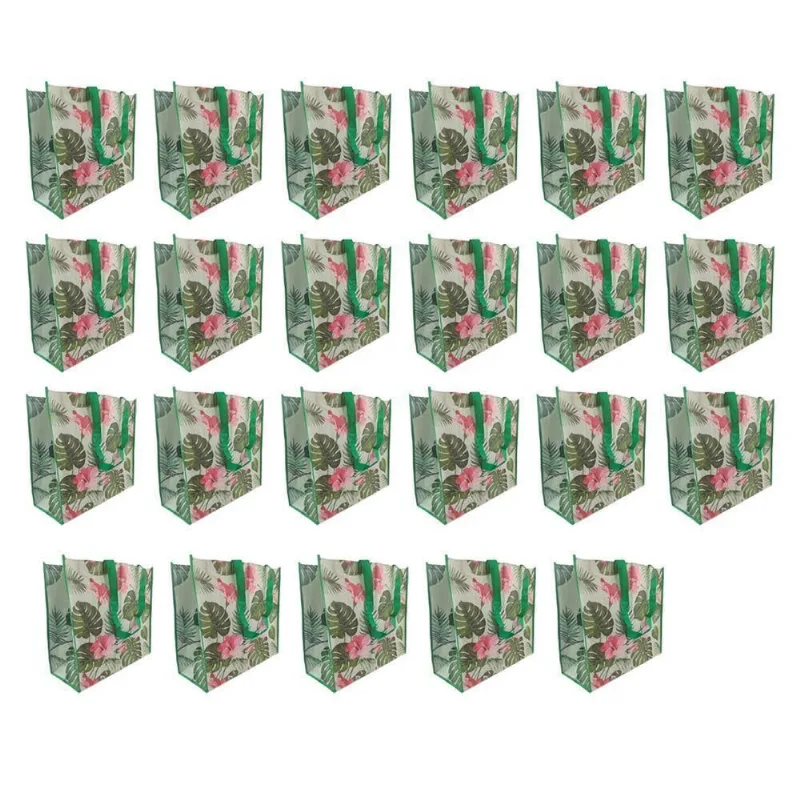 Bolsa Sacola Ecologica Ecobag Kit 23 Unidades Dobravel Compras Retornavel Resistente Mercado Feira