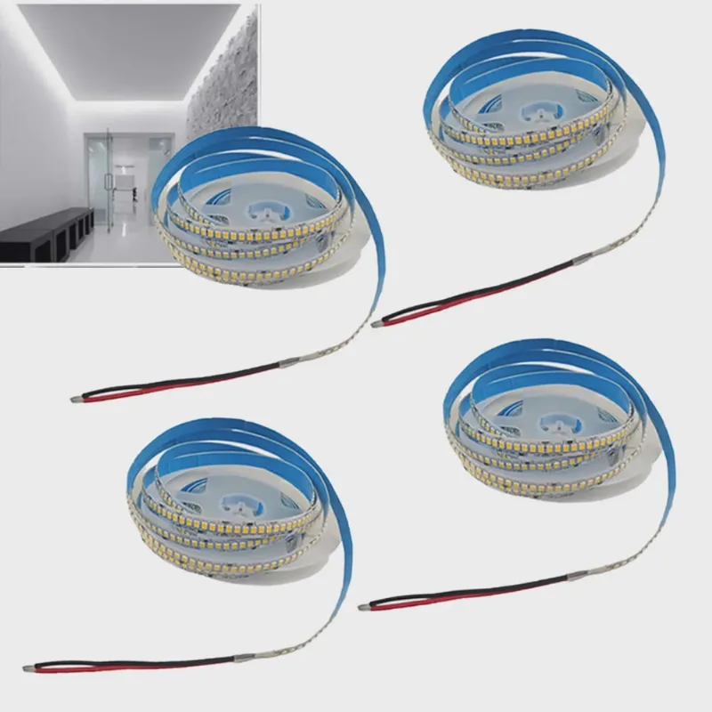 Fita Led 6500K 5 Metros 16W 240 Leds Kit 4 Unidades Casa Apartamento Quarto Sala Loja Espelho Sanca Teto Rebaixado Gesso Decoraçao Iluminaçao Comercial Residencial