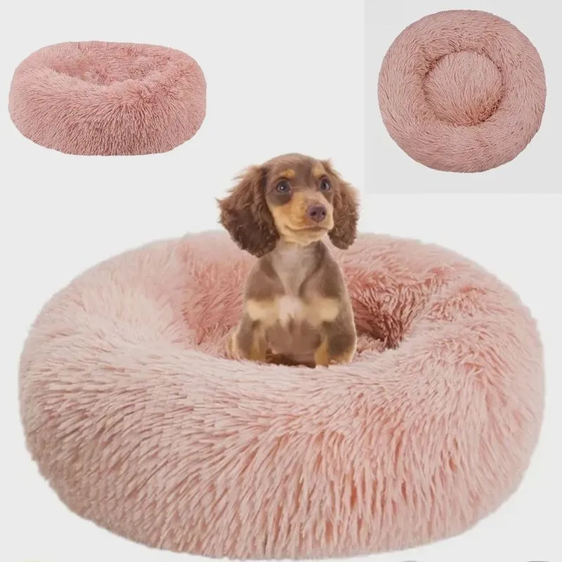 Cama Donut Nuvem 60cm Cachorro Gato Pet Animais Estimaçao Caminha Rosquinho Confortavel Pelucia Dormir