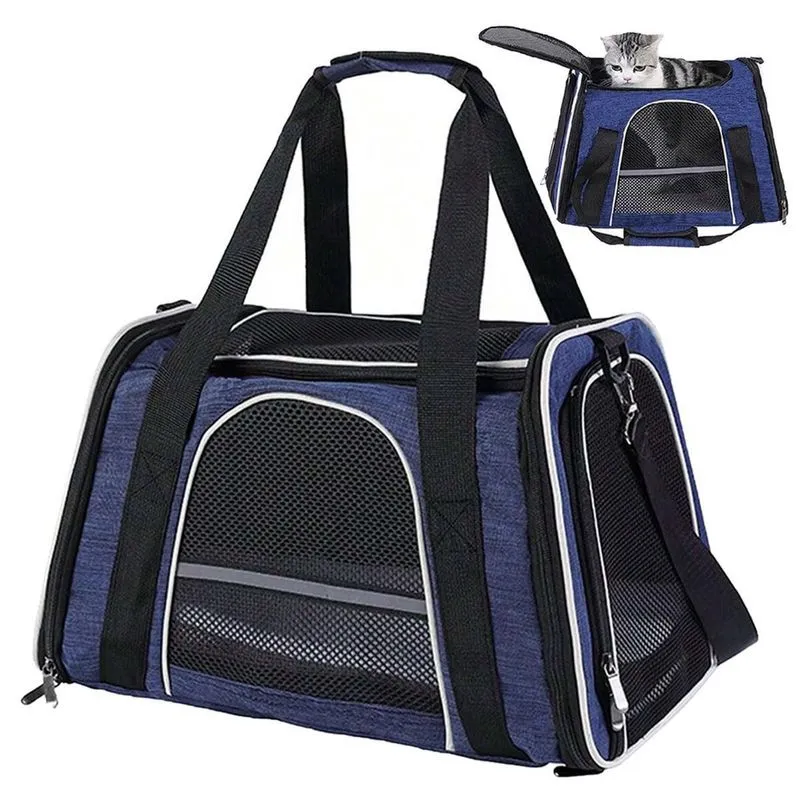 Bolsa Transporte Cachorro Cao Gato Pet Faixa Refletiva