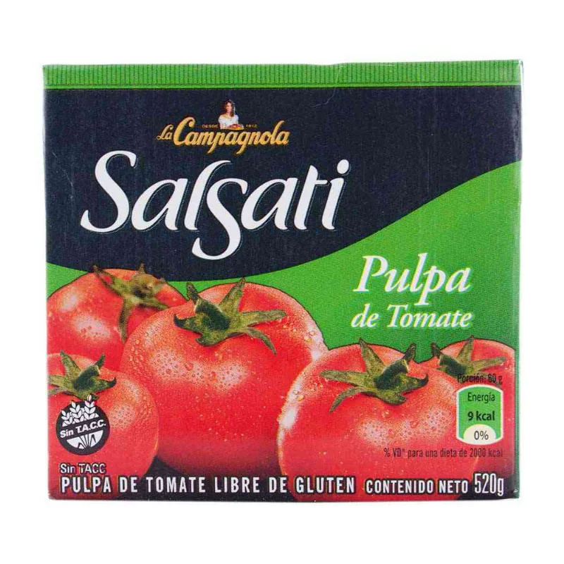 Pulpa de Tomate Listas 520 Grs Salsati Pulpa De Tomate Salsati 520 Gr
