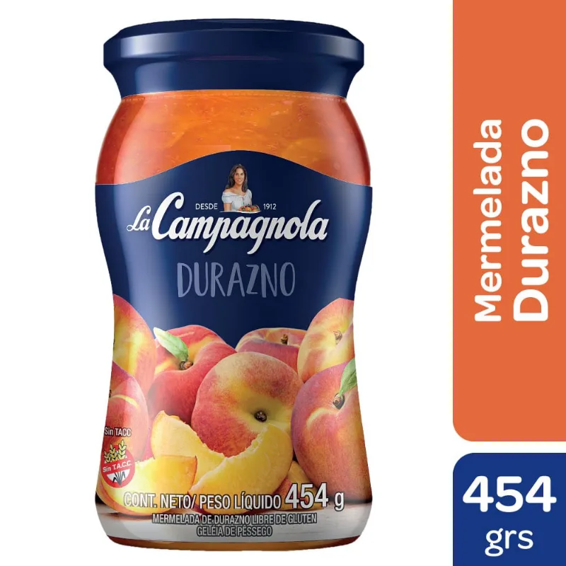 Mermelada La Campagnola Durazno 454 Gr